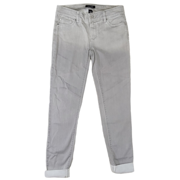 WHBM Womens Feel Beutifull Grey 2 Tone Faded Skinny Leg Jeans Size 2 - Picture 6 of 13